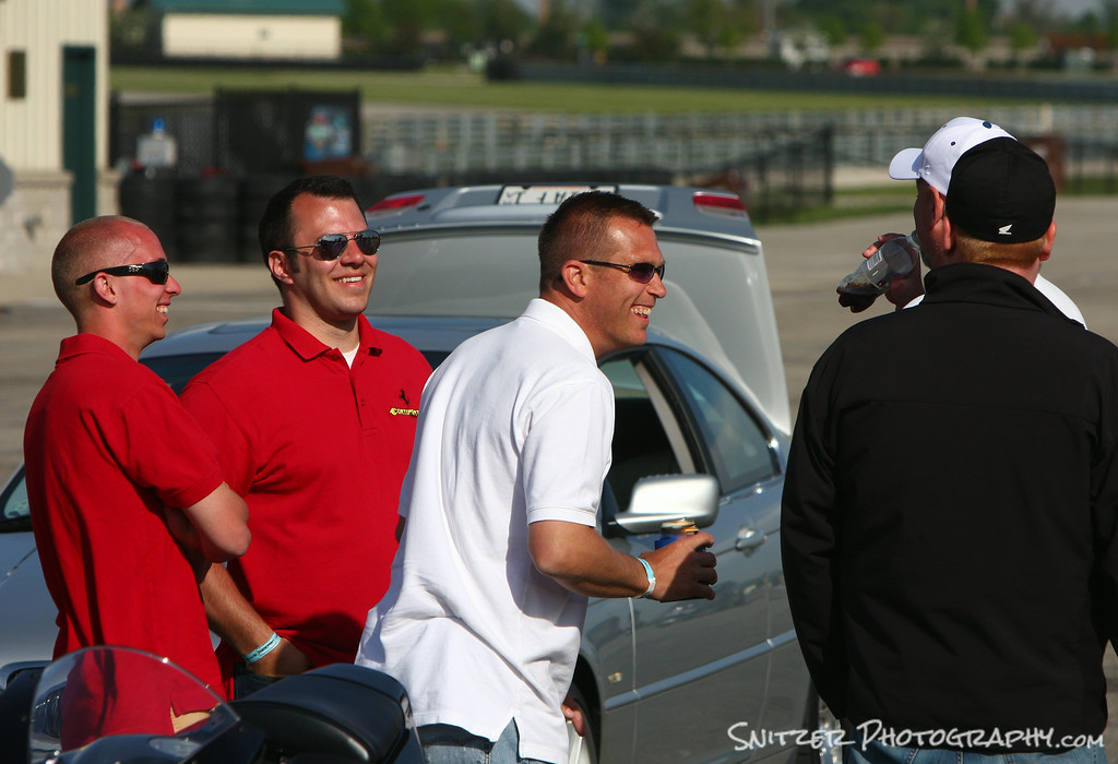 Taking time off between laps at an instructional event hosting by track pro Tony Kester.  